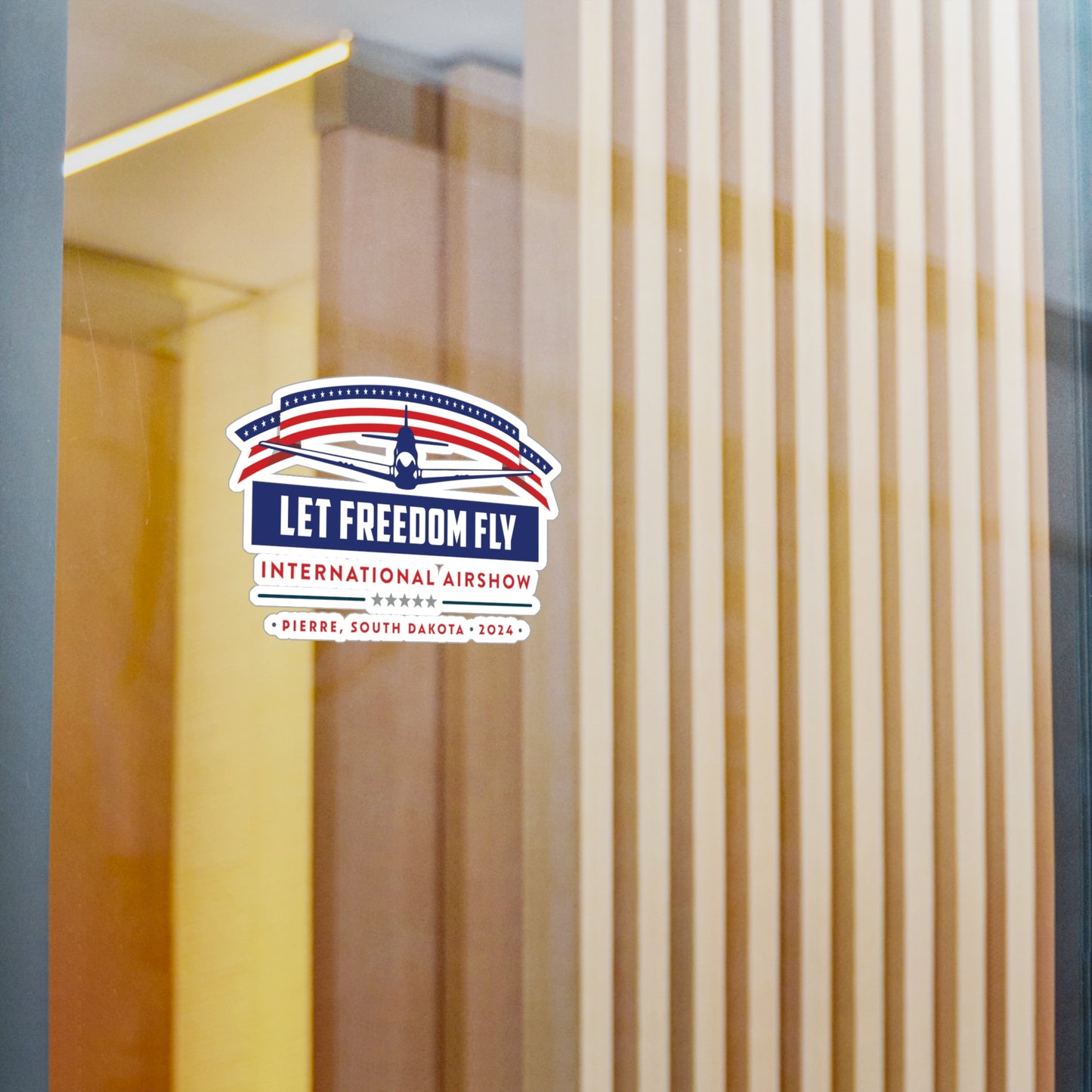 Let Freedom Fly International Airshow Logo Kiss-Cut Vinyl Decals