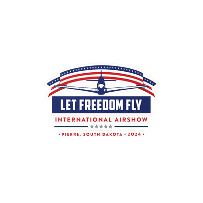 Let Freedom Fly International Airshow Logo Kiss-Cut Vinyl Decals