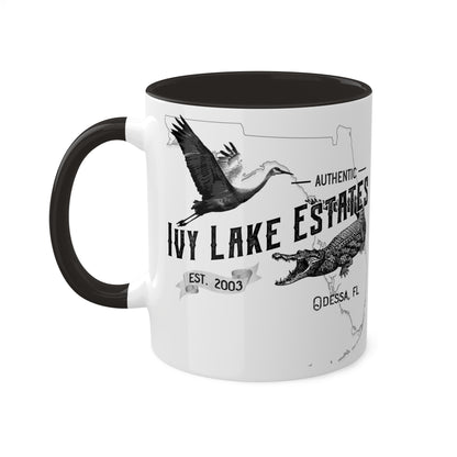 Ivy Lake Estates Resident Colorful Mugs, 11oz