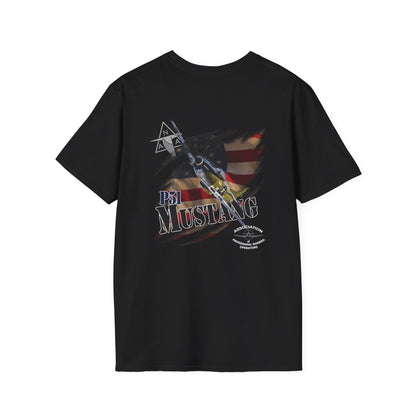 APWO P-51 Mustang Member T-Shirt Unisex Softstyle T-Shirt