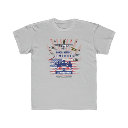 Let Freedom Fly International Airshow Version 2 Kids Regular Fit Tee