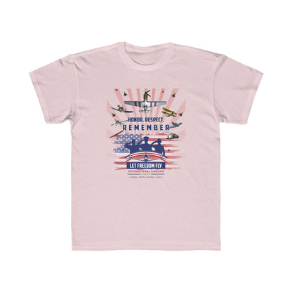 Let Freedom Fly International Airshow Version 2 Kids Regular Fit Tee