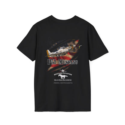 Mustang Aviation - P51 Mustang Unisex Tri-Blend Crew Tee