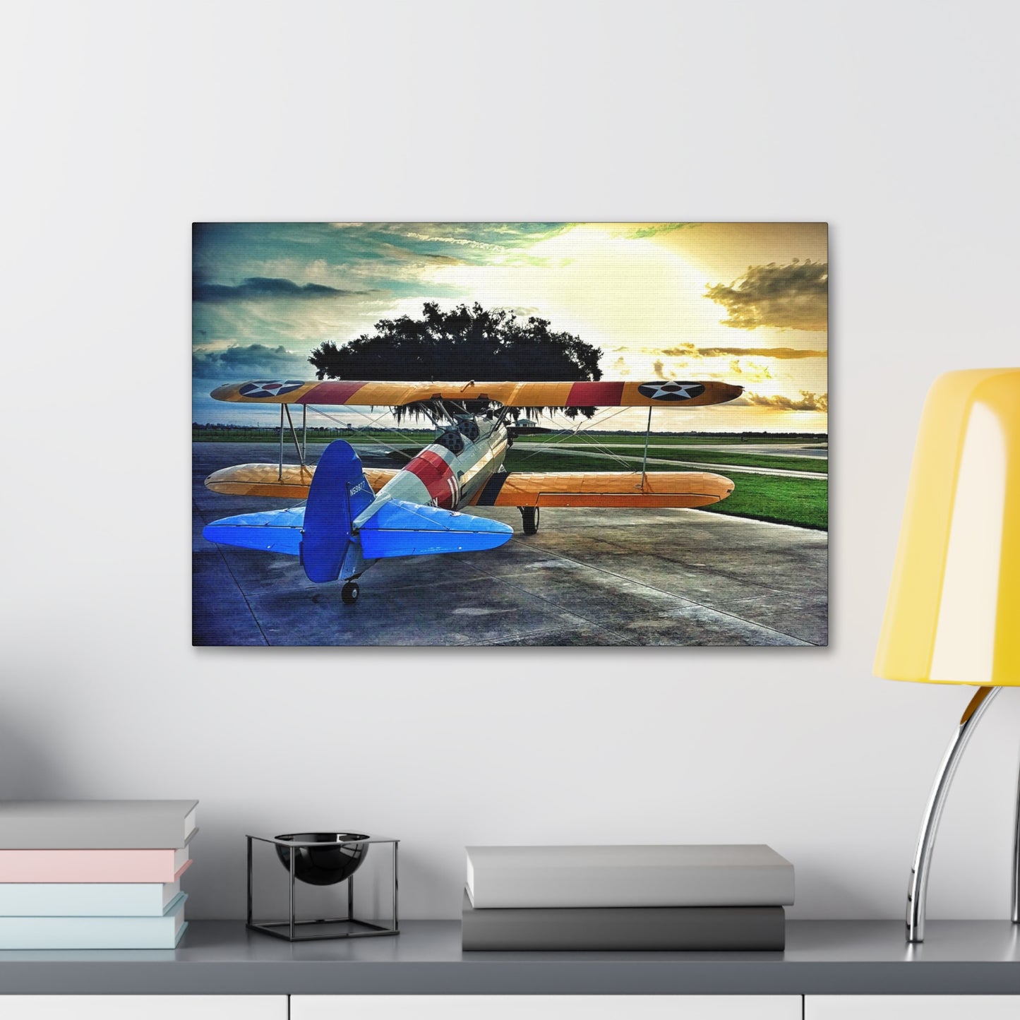 Stearman at Dawn Canvas Gallery Wrap