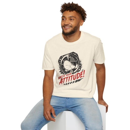 T-Shirt — Watch Your Attitude! Retro Radar Graphic Tee