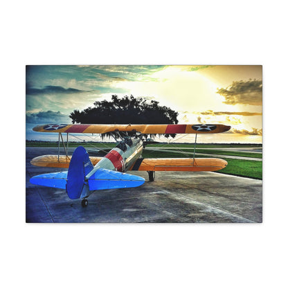 Stearman at Dawn Canvas Gallery Wrap