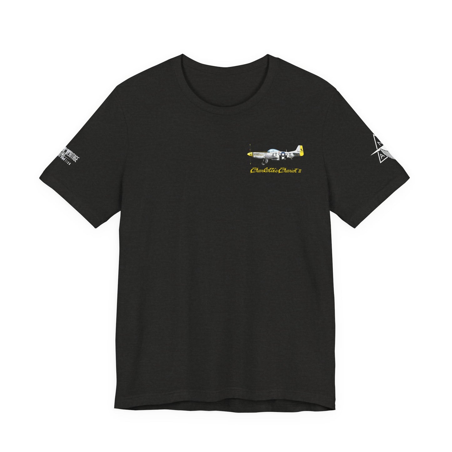 Southern Heritage Aviation Foundation P51 Mustang Charlotte's Chariot II Unisex Softstyle T-Shirt