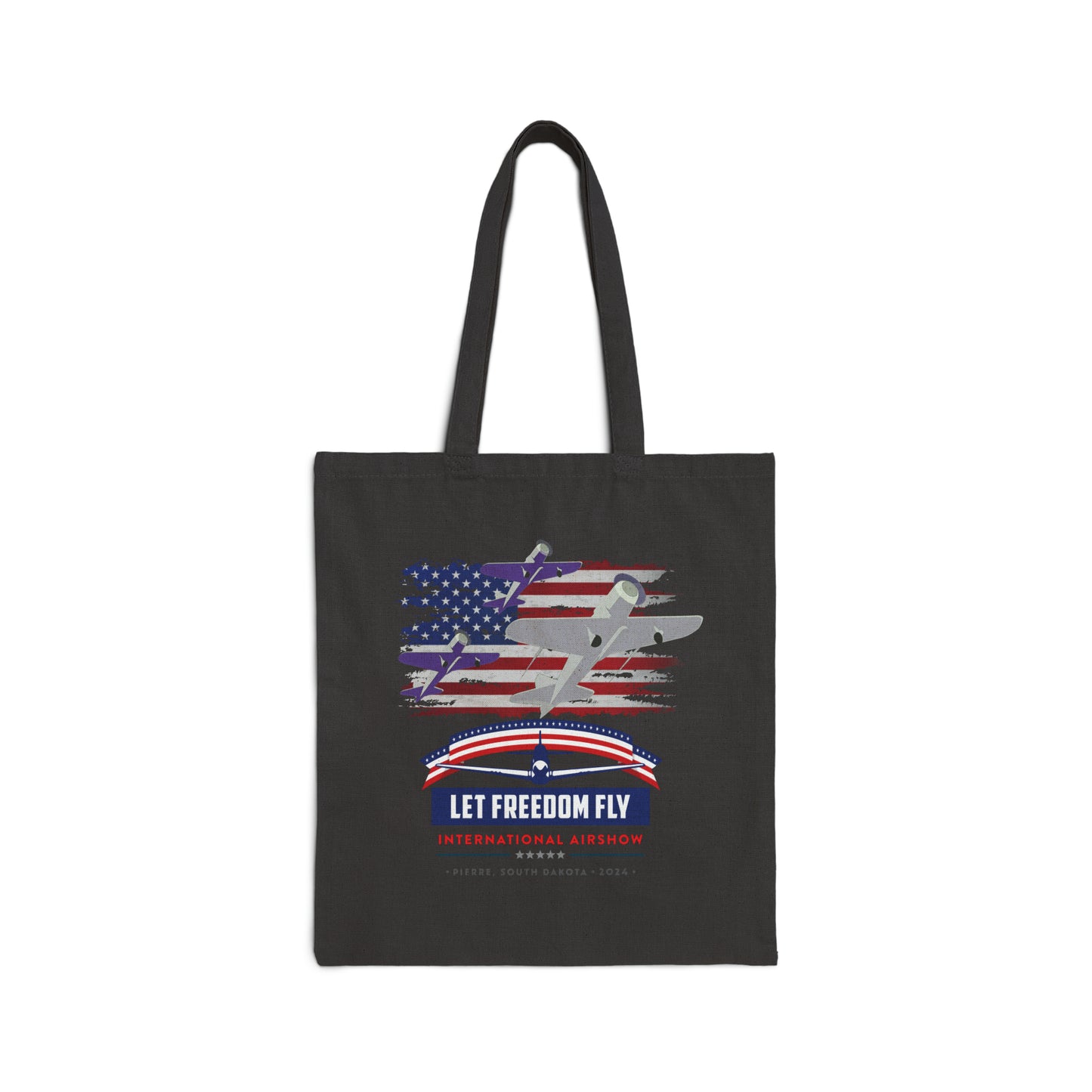 Let Freedom Fly International Airshow Cotton Canvas Tote Bag