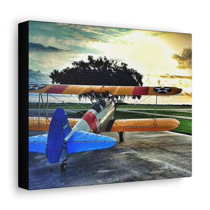 Stearman at Dawn Canvas Gallery Wrap