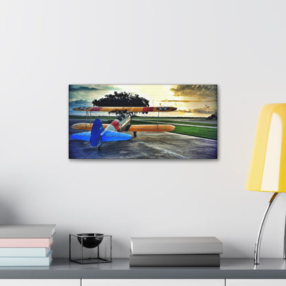 Stearman at Dawn Canvas Gallery Wrap