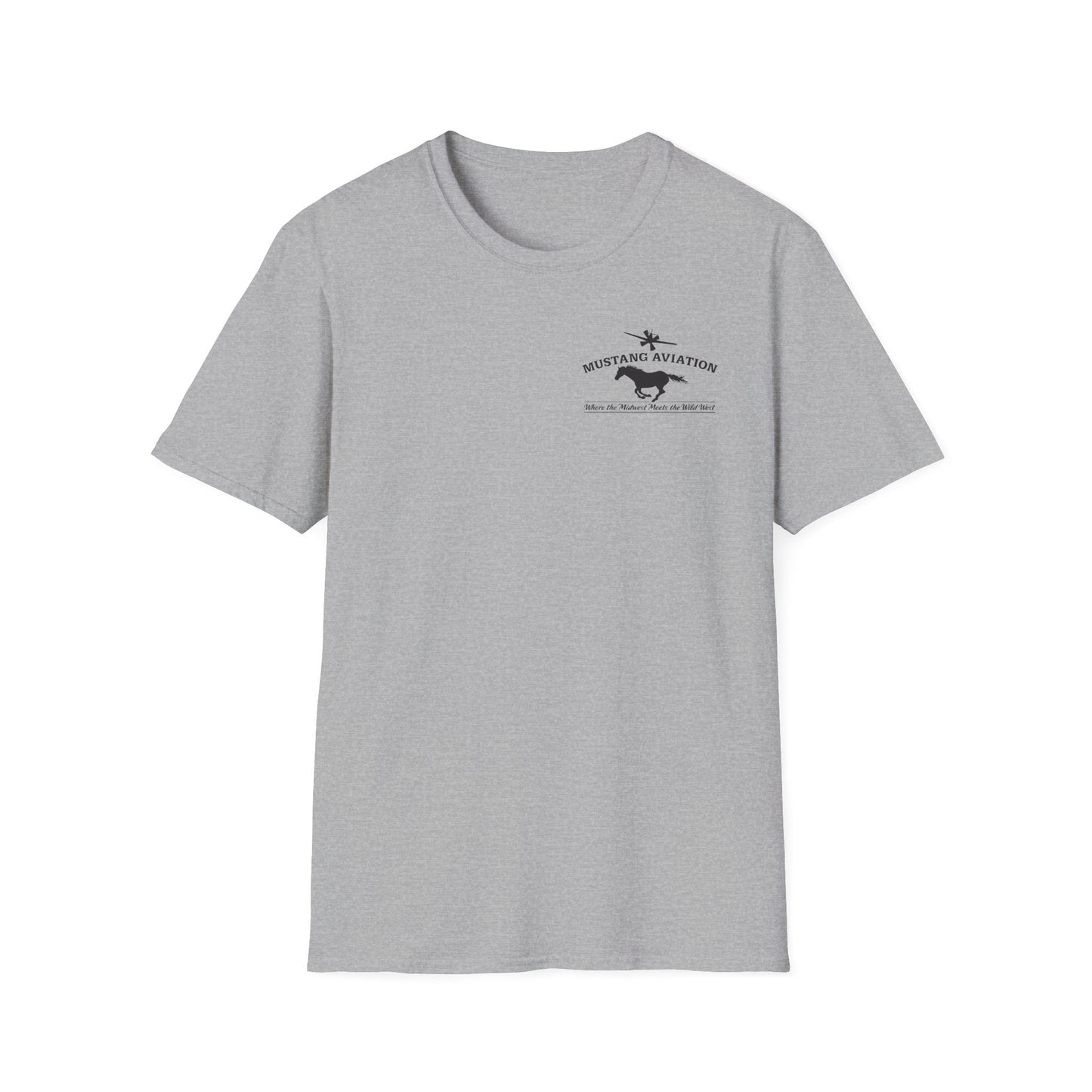 Mustang Aviation - P51 Mustang Unisex Tri-Blend Crew Tee