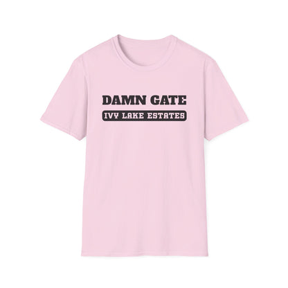 Hate the GATE  Version 2 Ivy Lake Estates Resident Unisex Softstyle T-Shirt