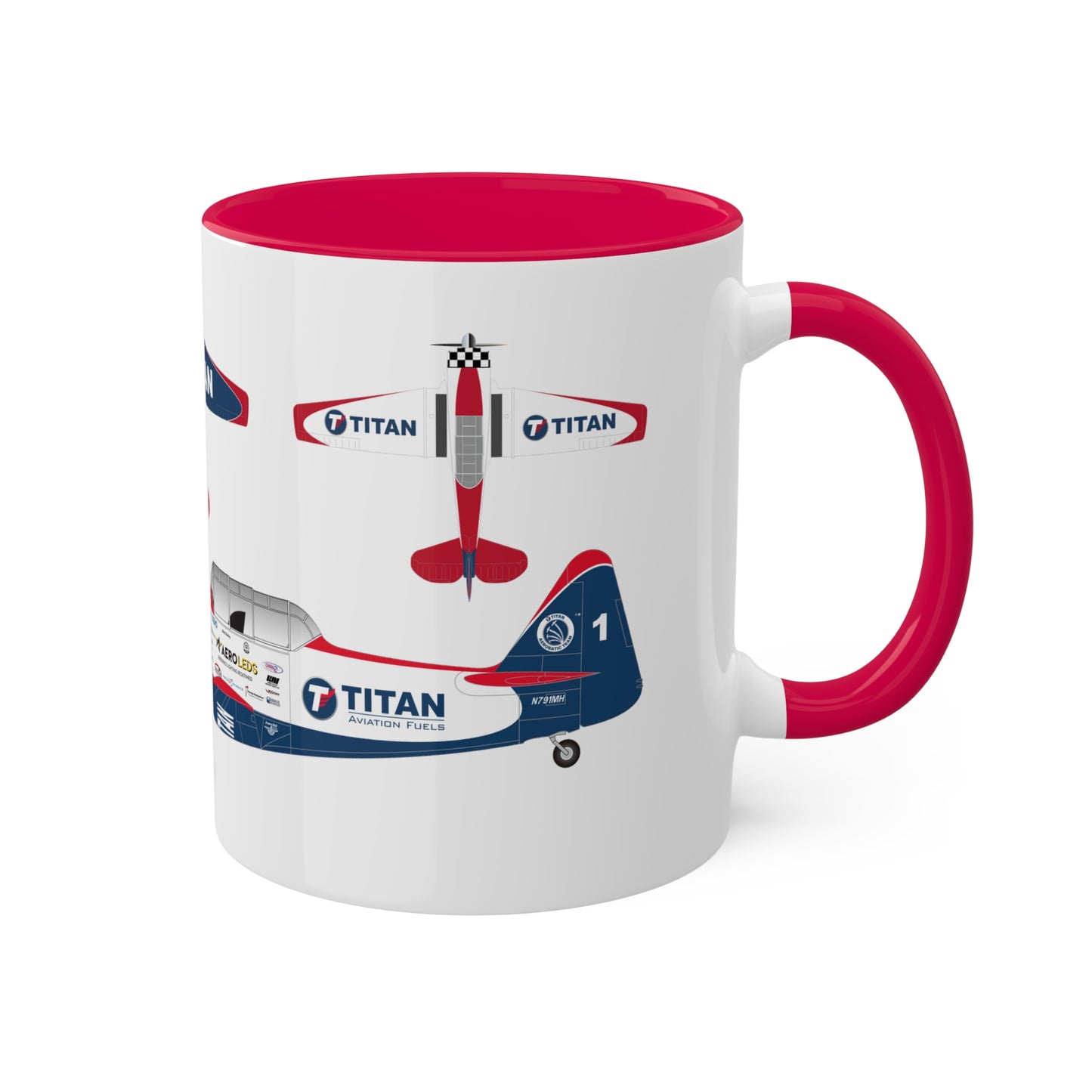 TITAN Aerobatic Team Colorful Mugs, 11oz