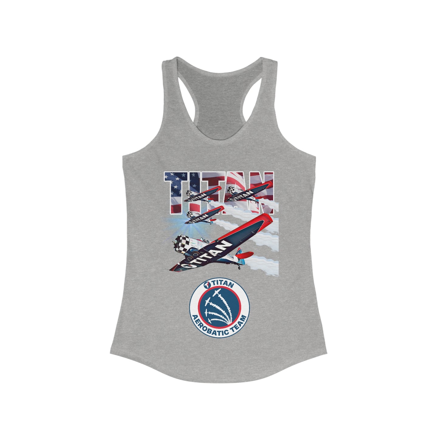 TITAN Aerobatic Team Design 2 Women's Ideal Racerback Tank