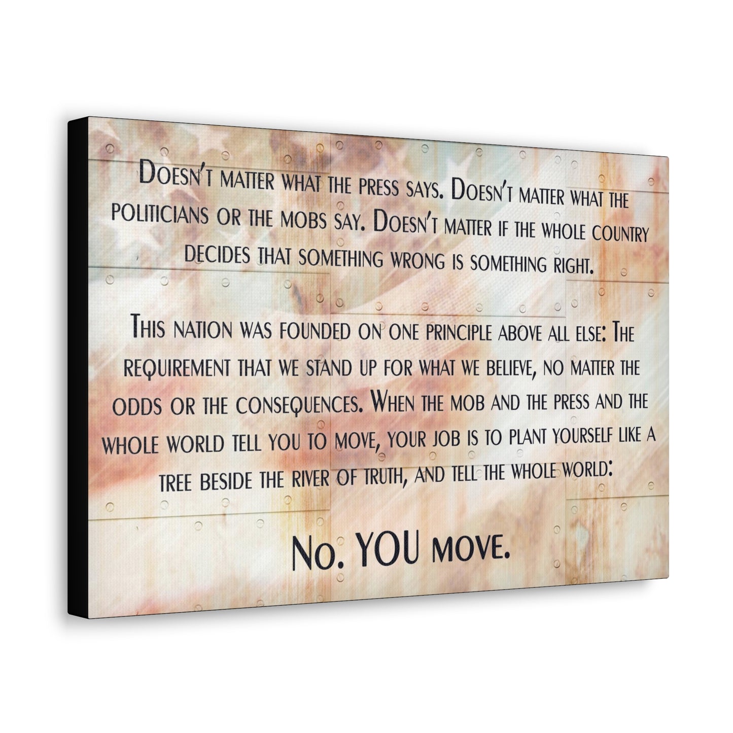 YOU MOVE  Canvas Gallery Wrap