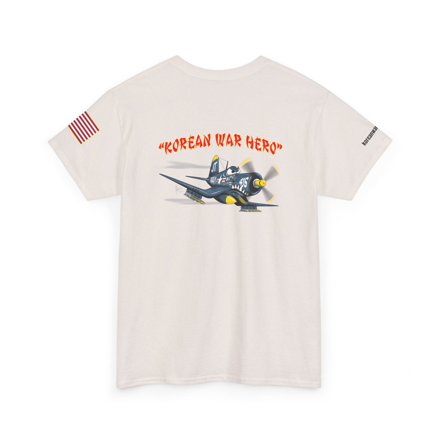 Korean War Hero F4U Corsair Unisex Heavy Cotton Tee