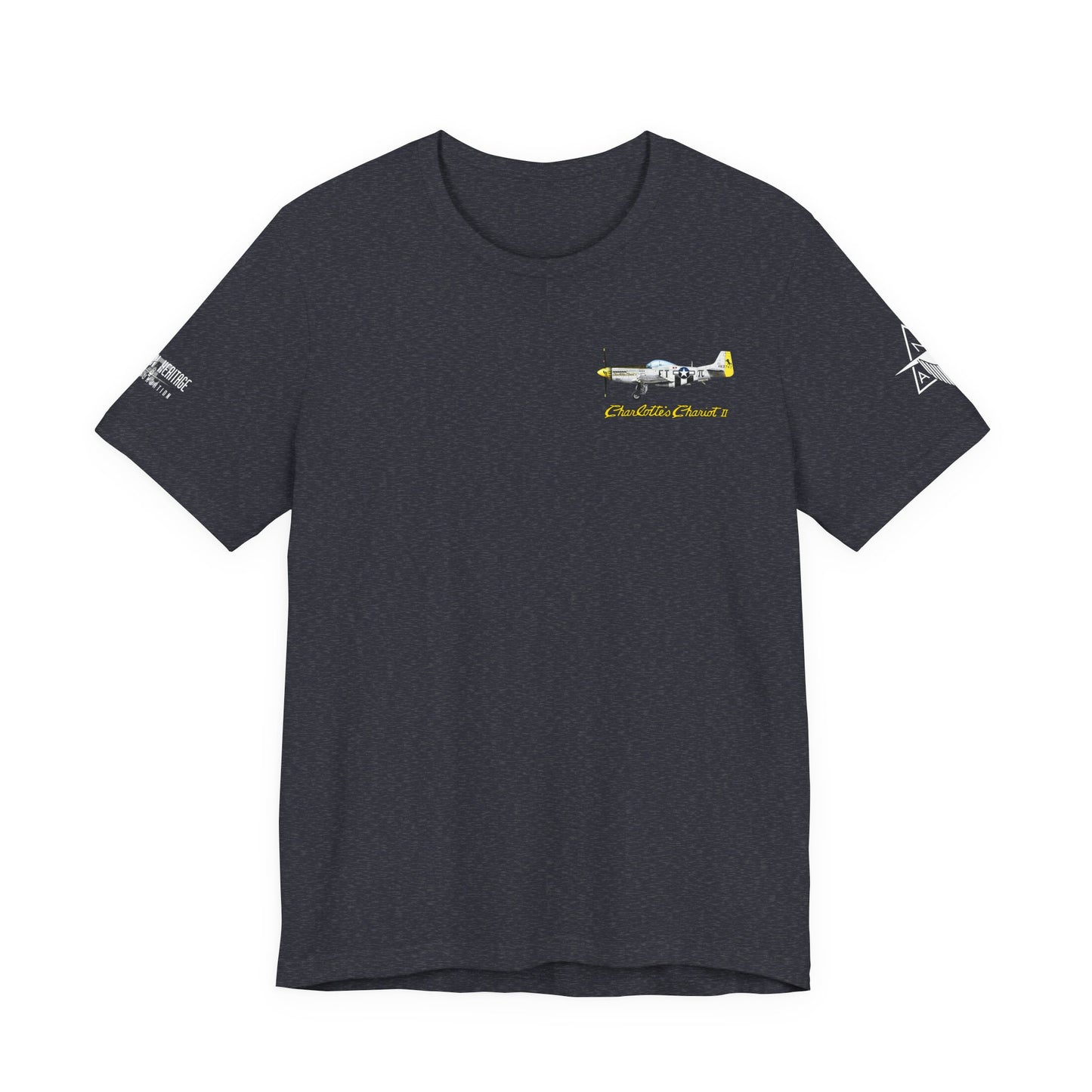 Southern Heritage Aviation Foundation P51 Mustang Charlotte's Chariot II Unisex Softstyle T-Shirt