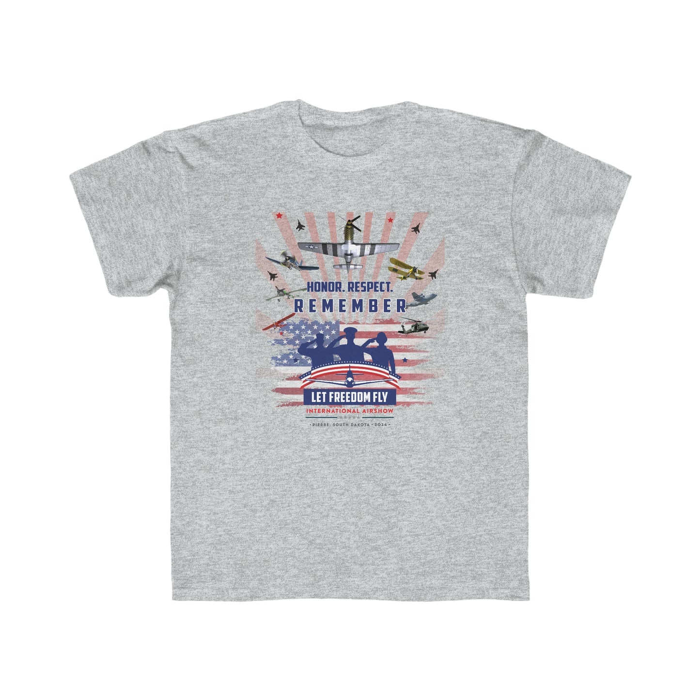 Let Freedom Fly International Airshow Version 2 Kids Regular Fit Tee