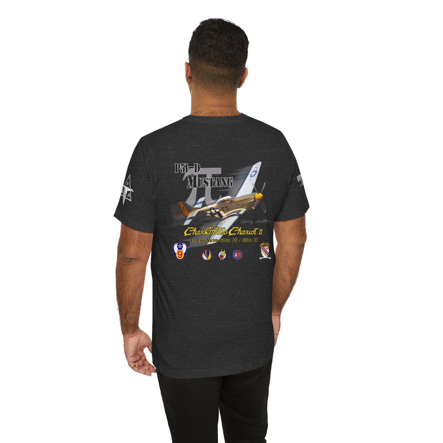 Southern Heritage Aviation Foundation P51 Mustang Charlotte's Chariot II Unisex Softstyle T-Shirt