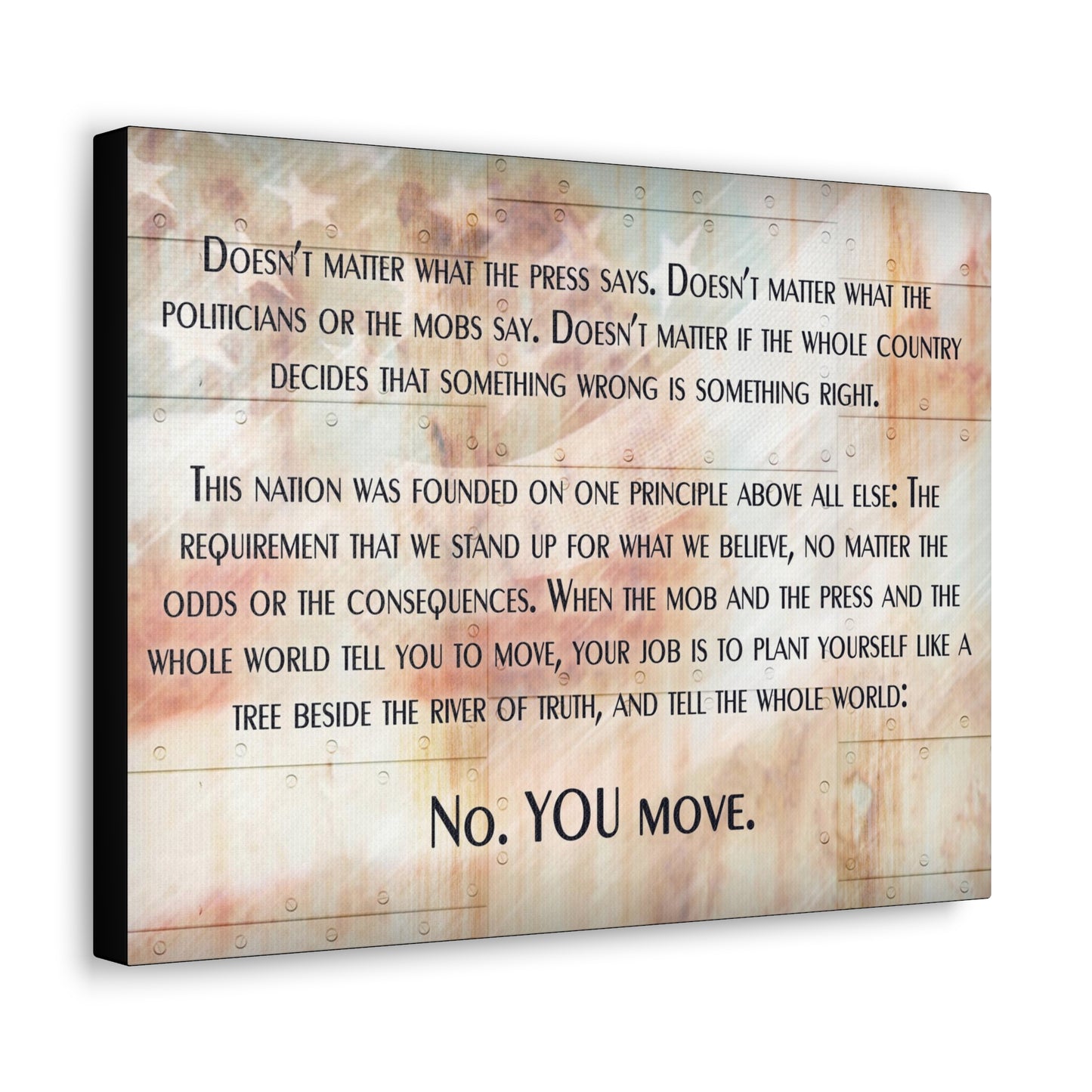 YOU MOVE  Canvas Gallery Wrap