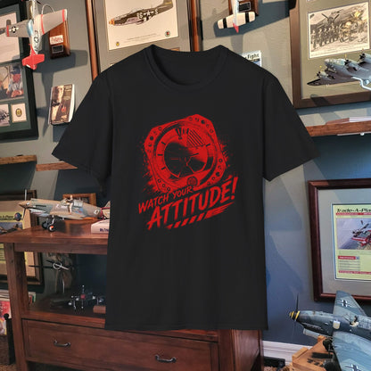 T-Shirt — Watch Your Attitude! Retro Radar Graphic Tee