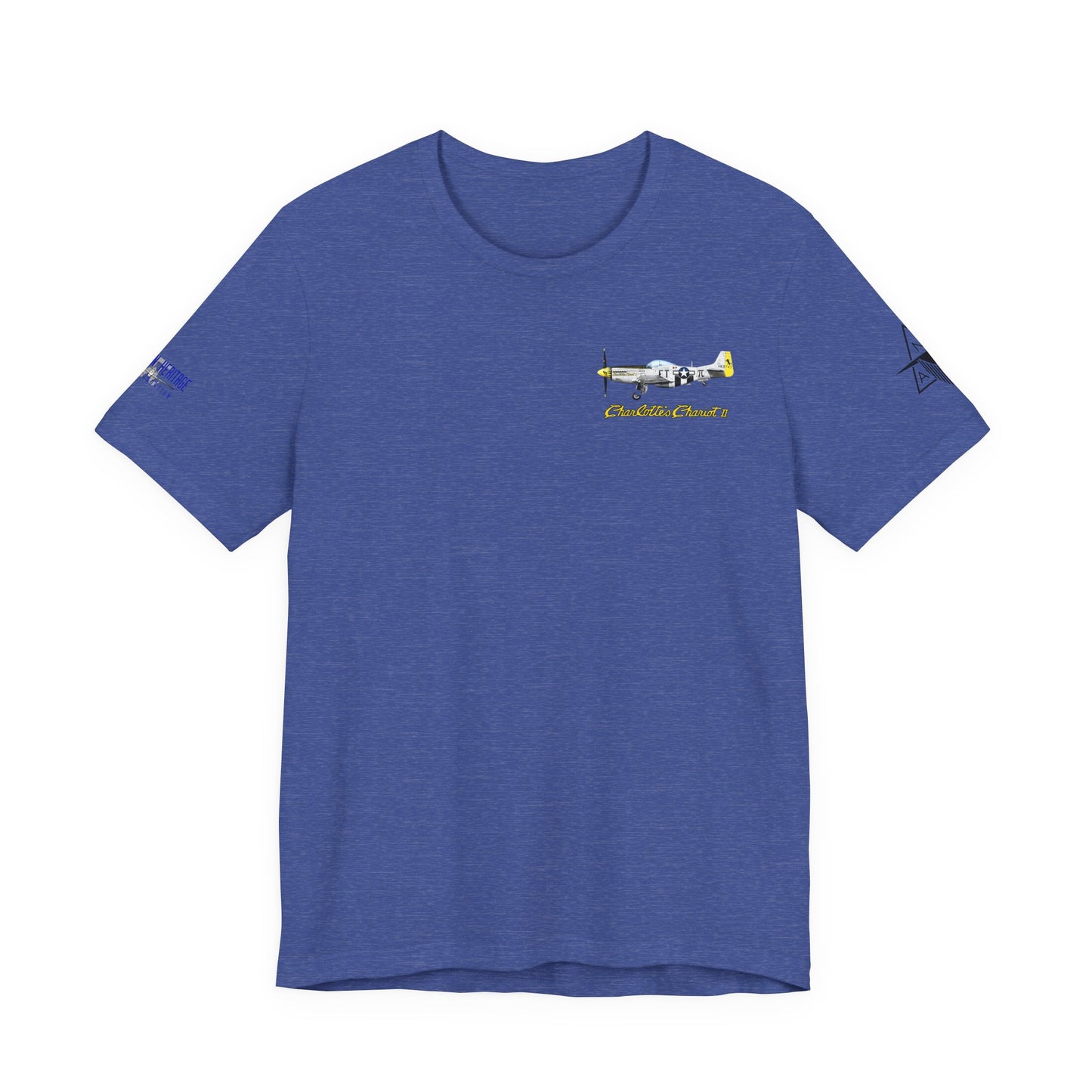 Southern Heritage Aviation Foundation P51 Mustang Charlotte's Chariot II Unisex Softstyle T-Shirt
