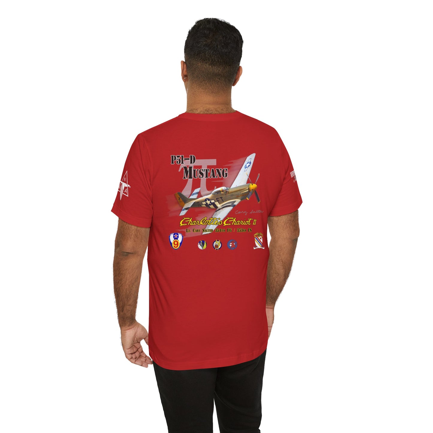 Southern Heritage Aviation Foundation P51 Mustang Charlotte's Chariot II Unisex Softstyle T-Shirt