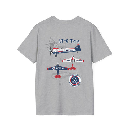 TITAN Aerobatic Team T6 Diagram T-Shirt Unisex Softstyle T-Shirt