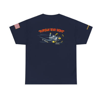 Korean War Hero F4U Corsair Unisex Heavy Cotton Tee