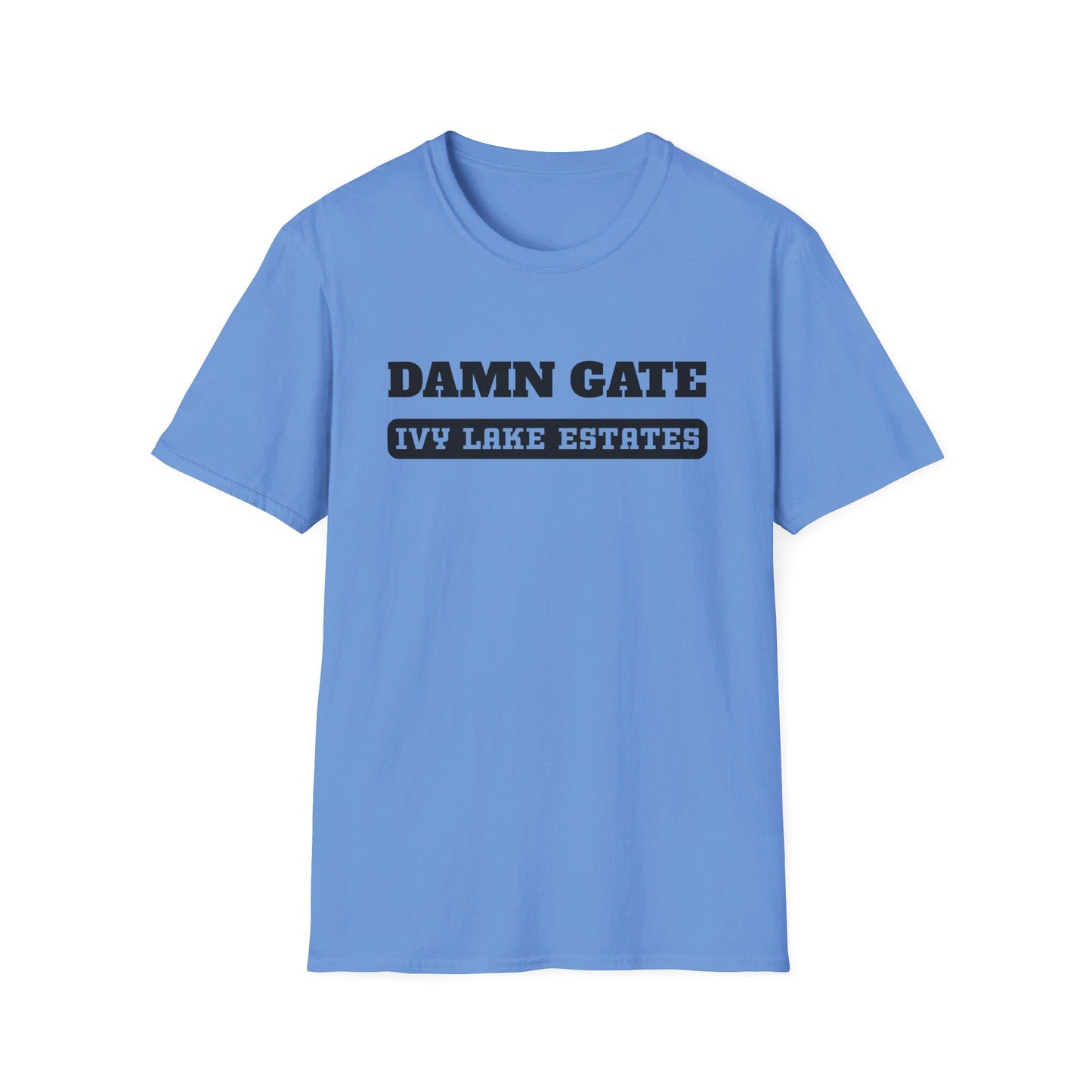 Hate the GATE  Version 2 Ivy Lake Estates Resident Unisex Softstyle T-Shirt