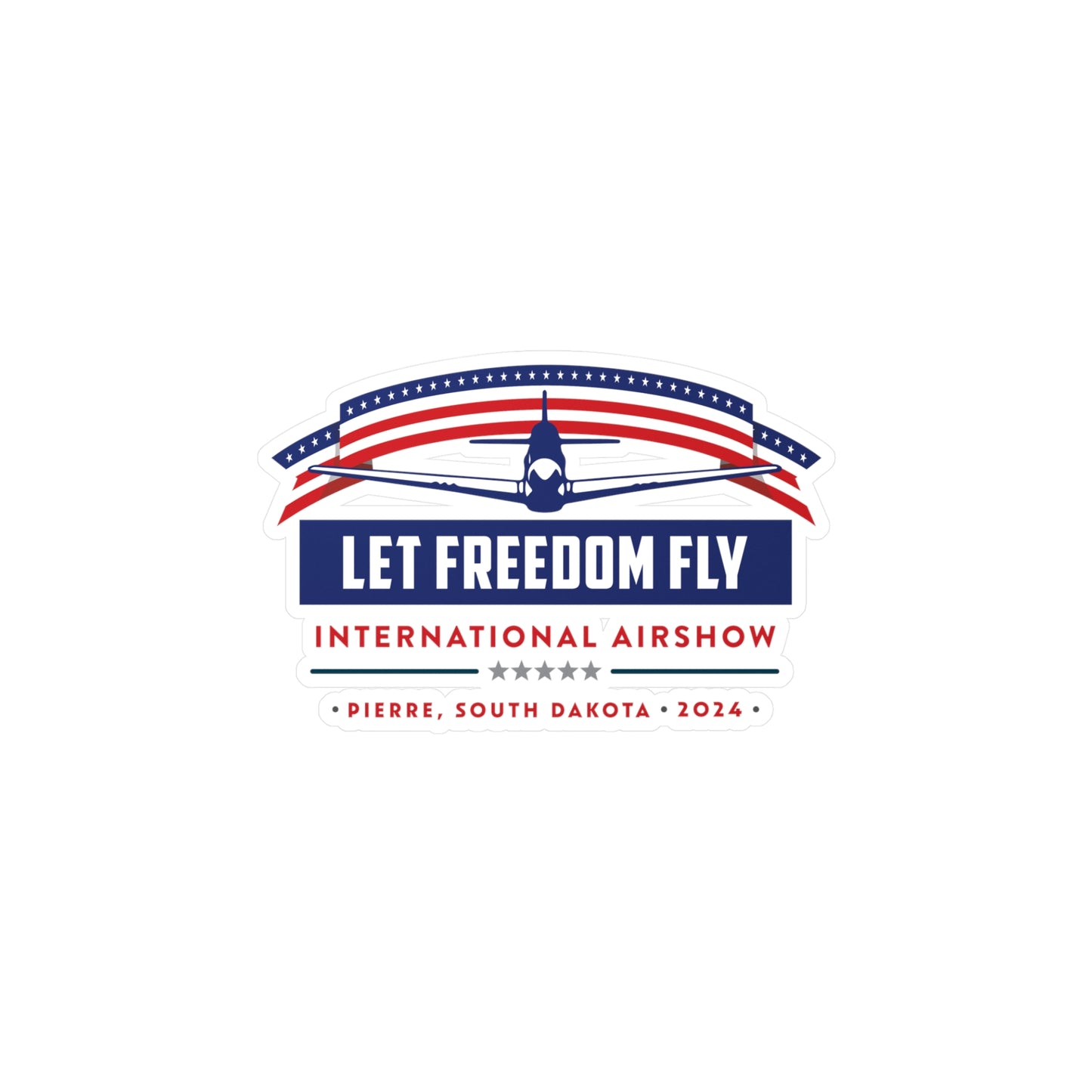 Let Freedom Fly International Airshow Logo Kiss-Cut Vinyl Decals