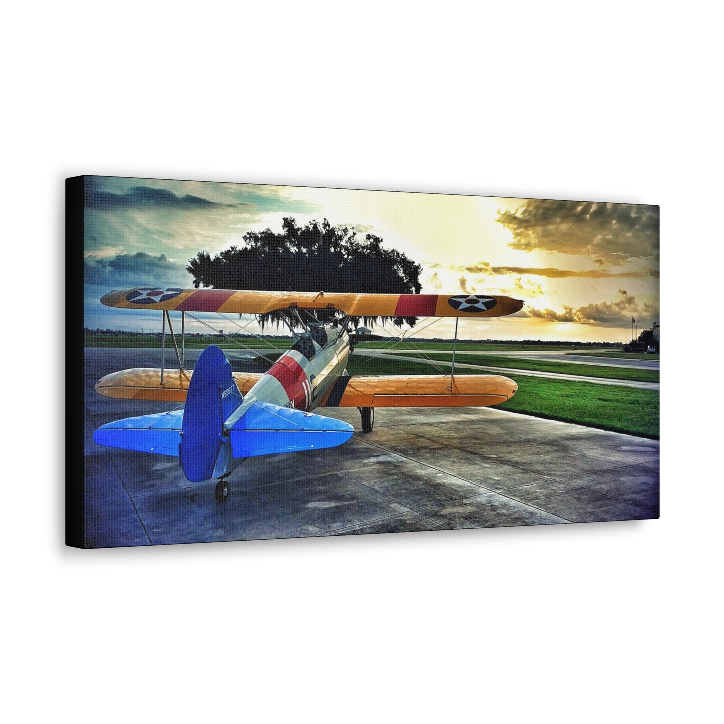 Stearman at Dawn Canvas Gallery Wrap