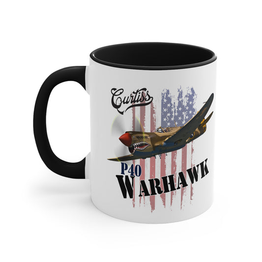 American Warbirds P40 Warhawk Accent Coffee Mug, 11oz