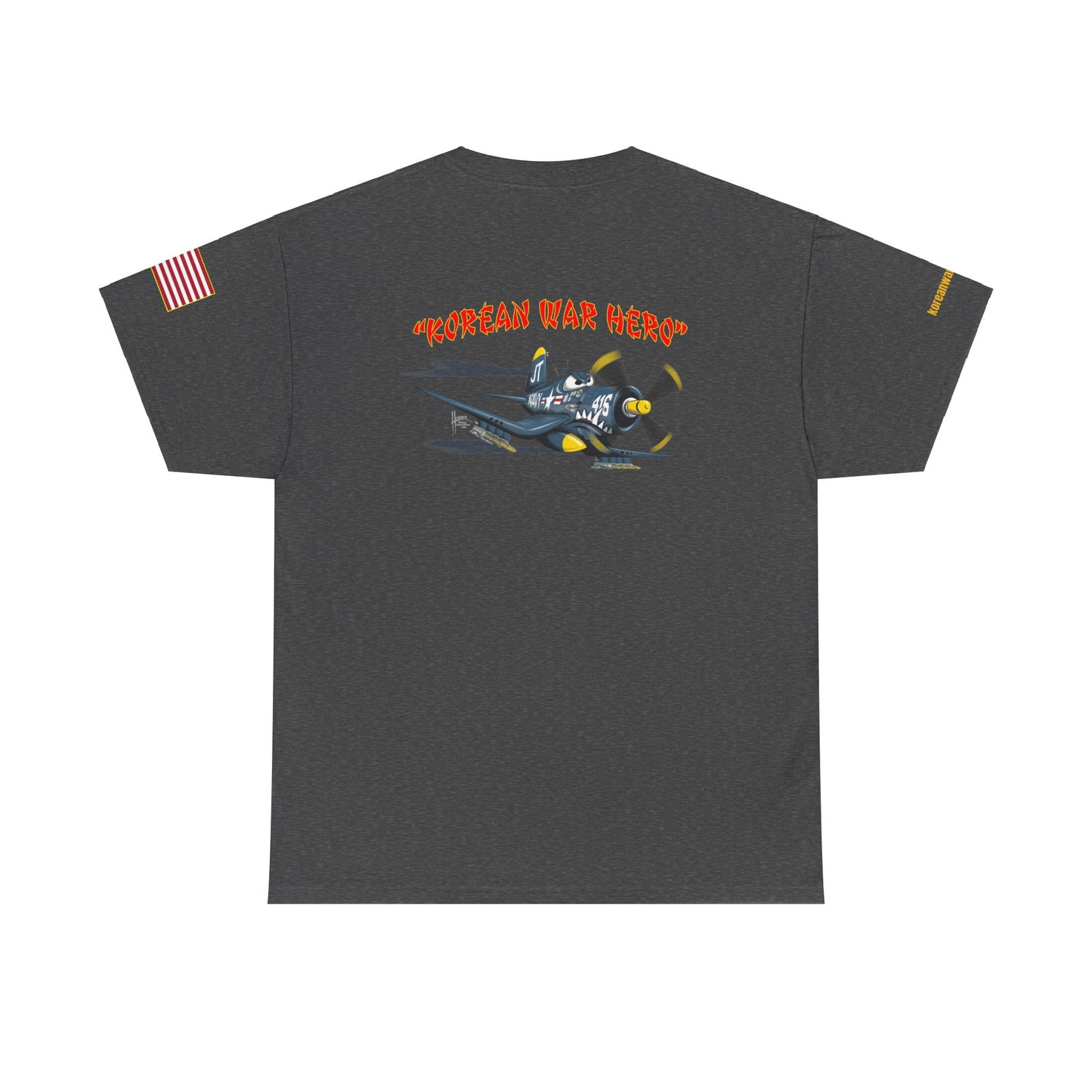 Korean War Hero F4U Corsair Unisex Heavy Cotton Tee