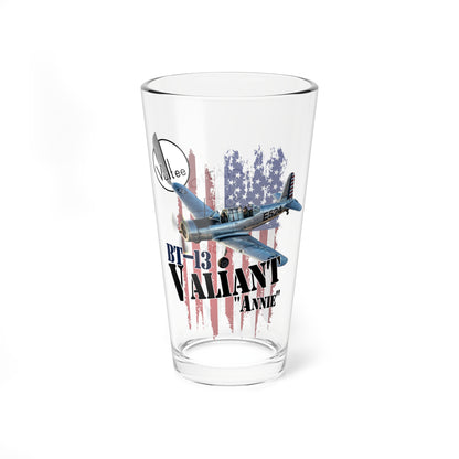 Mixing Glass Shaker 16oz - APWO BT-13 'Annie' Design - Be the Hit at the Hangar Bar