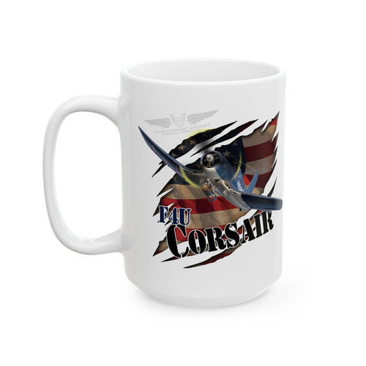 APWO F4U Corsair Logo Ceramic Mug, (15oz)