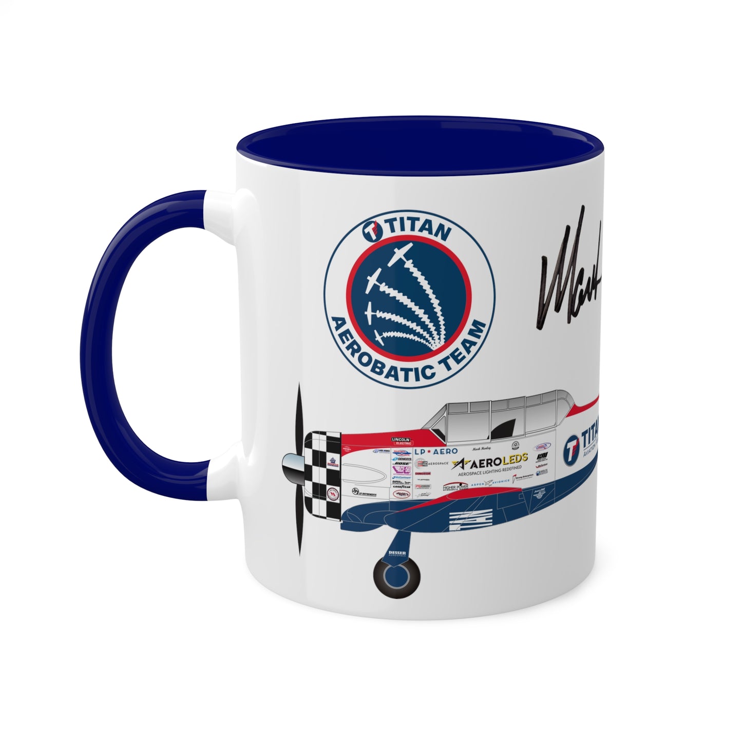 MUG SHOTS #1 - TITAN Aerobatic Team Signature Mug - Mark Henley, 11oz