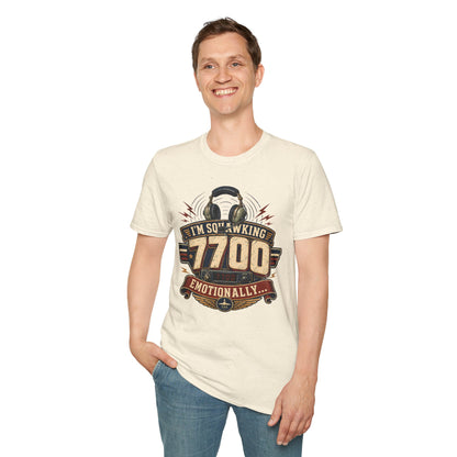T‑Shirt — “I’m Squawking 7700 Emotionally” Retro Pilot/AvGeek Graphic Tee