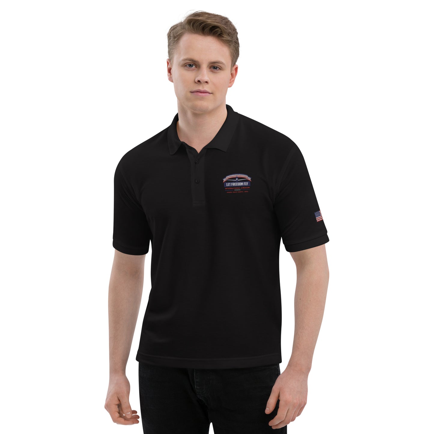 Let Freedom Fly International Airshow Men's Premium Polo